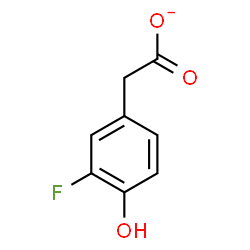ChemSpider 2D Image | (3-Fluoro-4-hydroxyphenyl)acetate | C8H6FO3