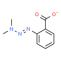 ChemSpider 2D Image | 2-[(1E)-3,3-Dimethyl-1-triazen-1-yl]benzoate | C9H10N3O2