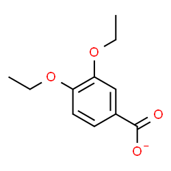 ChemSpider 2D Image | 3,4-Diethoxybenzoate | C11H13O4