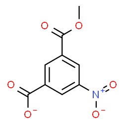 ChemSpider 2D Image | 3-(Methoxycarbonyl)-5-nitrobenzoate | C9H6NO6