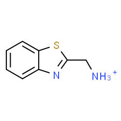 ChemSpider 2D Image | 1,3-Benzothiazol-2-ylmethanaminium | C8H9N2S