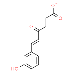 ChemSpider 2D Image | (5E)-6-(3-Hydroxyphenyl)-4-oxo-5-hexenoate | C12H11O4