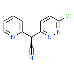 ChemSpider 2D Image | (2S)-(6-Chloro-3-pyridazinyl)(2-pyridinyl)acetonitrile | C11H7ClN4