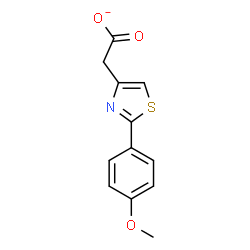 ChemSpider 2D Image | [2-(4-Methoxyphenyl)-1,3-thiazol-4-yl]acetate | C12H10NO3S