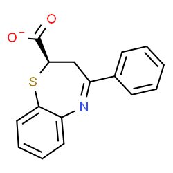 ChemSpider 2D Image | (2R)-4-Phenyl-2,3-dihydro-1,5-benzothiazepine-2-carboxylate | C16H12NO2S