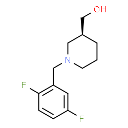 ChemSpider 2D Image | [(3S)-1-(2,5-Difluorobenzyl)-3-piperidinyl]methanol | C13H17F2NO