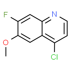 ChemSpider 2D Image | 4-Chloro-7-fluoro-6-methoxyquinoline | C10H7ClFNO
