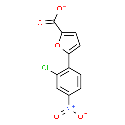 ChemSpider 2D Image | 5-(2-Chloro-4-nitrophenyl)-2-furoate | C11H5ClNO5