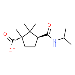 ChemSpider 2D Image | (1S,3S)-3-(Isopropylcarbamoyl)-1,2,2-trimethylcyclopentanecarboxylate | C13H22NO3