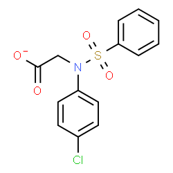 ChemSpider 2D Image | [(4-Chlorophenyl)(phenylsulfonyl)amino]acetate | C14H11ClNO4S
