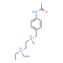 ChemSpider 2D Image | N-(4-Acetamidobenzyl)-N',N'-diethyl-N-methyl-1,2-ethanediaminium | C16H29N3O