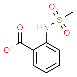 ChemSpider 2D Image | 2-[(Methylsulfonyl)amino]benzoate | C8H8NO4S
