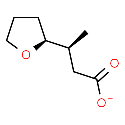 ChemSpider 2D Image | (3S)-3-[(2S)-Tetrahydro-2-furanyl]butanoate | C8H13O3