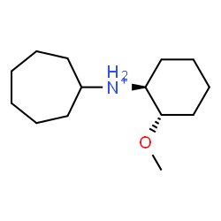 ChemSpider 2D Image | N-[(1S,2S)-2-Methoxycyclohexyl]cycloheptanaminium | C14H28NO