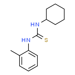 ChemSpider 2D Image | 1-Cyclohexyl-3-(2-methylphenyl)thiourea | C14H20N2S