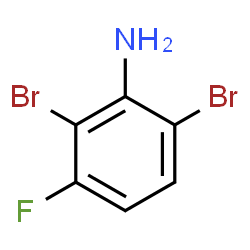 ChemSpider 2D Image | 2,6-Dibromo-3-fluoroaniline | C6H4Br2FN