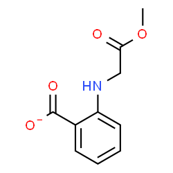 ChemSpider 2D Image | 2-[(2-Methoxy-2-oxoethyl)amino]benzoate | C10H10NO4