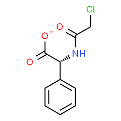 ChemSpider 2D Image | (2R)-[(Chloroacetyl)amino](phenyl)acetate | C10H9ClNO3