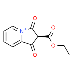 ChemSpider 2D Image | (2S)-2-(Ethoxycarbonyl)-1,3-dioxo-2,3-dihydro-1H-indolizinium | C11H10NO4