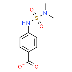 ChemSpider 2D Image | 4-[(Dimethylsulfamoyl)amino]benzoate | C9H11N2O4S