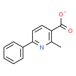 ChemSpider 2D Image | 2-Methyl-6-phenylnicotinate | C13H10NO2
