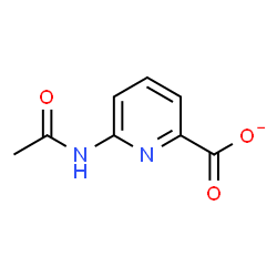 ChemSpider 2D Image | 6-Acetamido-2-pyridinecarboxylate | C8H7N2O3