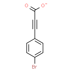 ChemSpider 2D Image | 3-(4-Bromophenyl)-2-propynoate | C9H4BrO2