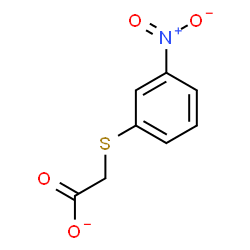 ChemSpider 2D Image | [(3-Nitrophenyl)sulfanyl]acetate | C8H6NO4S