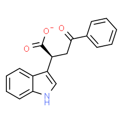 ChemSpider 2D Image | (2S)-2-(1H-Indol-3-yl)-4-oxo-4-phenylbutanoate | C18H14NO3