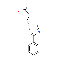 ChemSpider 2D Image | 3-(5-Phenyl-2H-tetrazol-2-yl)propanoate | C10H9N4O2