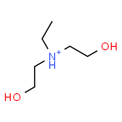 ChemSpider 2D Image | N-Ethyl-2-hydroxy-N-(2-hydroxyethyl)ethanaminium | C6H16NO2