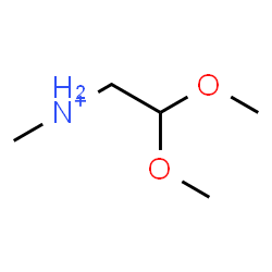 ChemSpider 2D Image | 2,2-Dimethoxy-N-methylethanaminium | C5H14NO2
