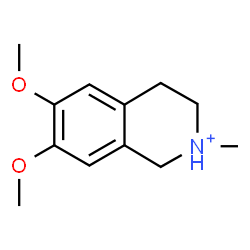 ChemSpider 2D Image | 6,7-Dimethoxy-2-methyl-1,2,3,4-tetrahydroisoquinolinium | C12H18NO2