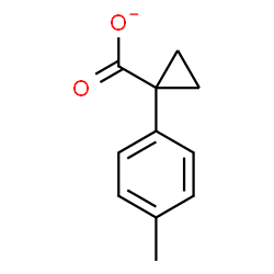 ChemSpider 2D Image | 1-(4-Methylphenyl)cyclopropanecarboxylate | C11H11O2