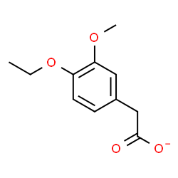 ChemSpider 2D Image | (4-Ethoxy-3-methoxyphenyl)acetate | C11H13O4