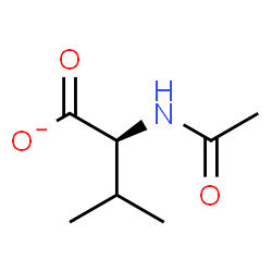 ChemSpider 2D Image | (2S)-2-Acetamido-3-methylbutanoate | C7H12NO3