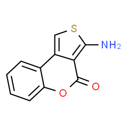 ChemSpider 2D Image | 3-aminothieno[3,4-c]chromen-4-one | C11H7NO2S