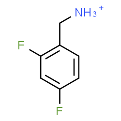 ChemSpider 2D Image | (2,4-Difluorophenyl)methanaminium | C7H8F2N