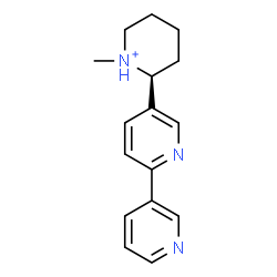 ChemSpider 2D Image | (2S)-2-(2,3'-Bipyridin-5-yl)-1-methylpiperidinium | C16H20N3