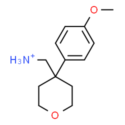 ChemSpider 2D Image | [4-(4-Methoxyphenyl)tetrahydro-2H-pyran-4-yl]methanaminium | C13H20NO2