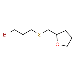 ChemSpider 2D Image | 2-{[(3-Bromopropyl)sulfanyl]methyl}tetrahydrofuran | C8H15BrOS