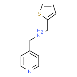 ChemSpider 2D Image | 4-Pyridinyl-N-(2-thienylmethyl)methanaminium | C11H13N2S