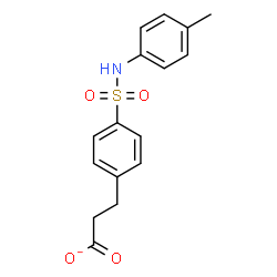 ChemSpider 2D Image | 3-{4-[(4-Methylphenyl)sulfamoyl]phenyl}propanoate | C16H16NO4S
