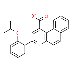 ChemSpider 2D Image | 3-(2-Isopropoxyphenyl)benzo[f]quinoline-1-carboxylate | C23H18NO3