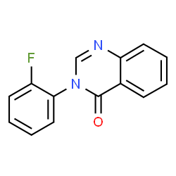 ChemSpider 2D Image | 3-(2-Fluorophenyl)-4(3H)-quinazolinone | C14H9FN2O