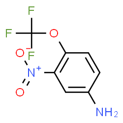 ChemSpider 2D Image | 3-Nitro-4-(trifluoromethoxy)aniline | C7H5F3N2O3