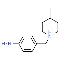 ChemSpider 2D Image | 1-(4-Aminobenzyl)-4-methylpiperidinium | C13H21N2