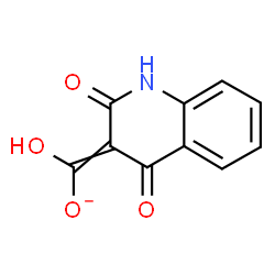 ChemSpider 2D Image | (2,4-Dioxo-1,4-dihydro-3(2H)-quinolinylidene)(hydroxy)methanolate | C10H6NO4