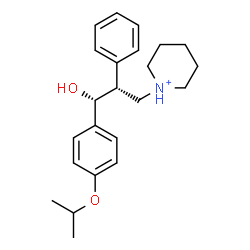 ChemSpider 2D Image | 1-[(2R,3R)-3-Hydroxy-3-(4-isopropoxyphenyl)-2-phenylpropyl]piperidinium | C23H32NO2