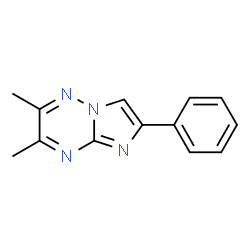 ChemSpider 2D Image | 2,3-Dimethyl-6-phenylimidazo[1,2-b][1,2,4]triazine | C13H12N4